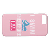 Lustiges Schwimmer-Geschenk schwimme ich deshalb Case-Mate iPhone Hülle (Rückseite (Horizontal))