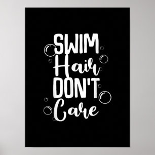 Lustiges Schwimmhaar, mir egal Geschenk Poster