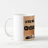 Lustiges Scottishfalte Katzensitzen Kaffeetasse (Links)