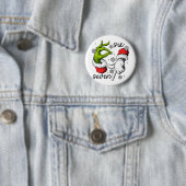Lustiges Sechs Sieben 67 Meme 6 7 Weihnachtselfen- Button (Beispiel)