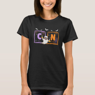 Lustiges Sechs Sieben 67 Meme Halloween-Geist Chem T-Shirt
