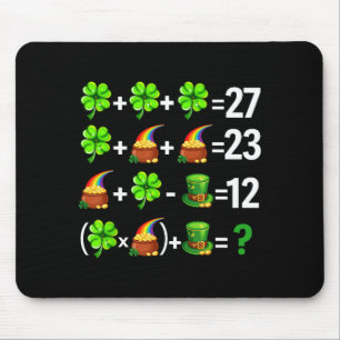 Lustiges sechs sieben 67 Meme St. Patricks Tag Mat Mousepad
