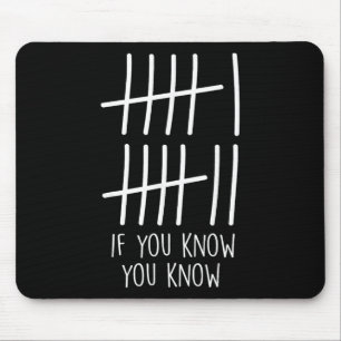 Lustiges Sechs Sieben 67 Meme Strichliste Wenn du Mousepad
