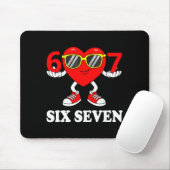 Lustiges Sechs Sieben 67 Meme Valentinstag Männer  Mousepad (Mit Mouse)