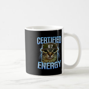Lustiges Sechs Sieben 67 Meme Zertifizierte Energi Kaffeetasse