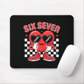 Lustiges Sechs Sieben 67 Valentinstag Herz Männer Mousepad (Mit Mouse)