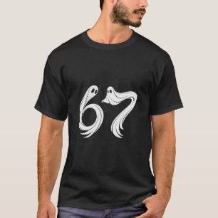 Lustiges Sechs Sieben 6 7 Meme 67 Design Geist Hal T-Shirt