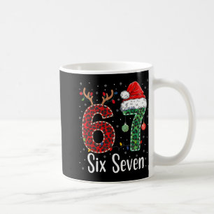 Lustiges Sechs Sieben 6 7 Meme 67 Weihnachten Leop Kaffeetasse