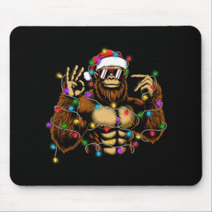Lustiges Sechs Sieben 6 7 Meme Bigfoot Weihnachtsl Mousepad