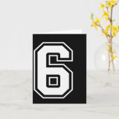 Lustiges Sechs Sieben 6 7 Meme Design Karte (Gelbe Blume)