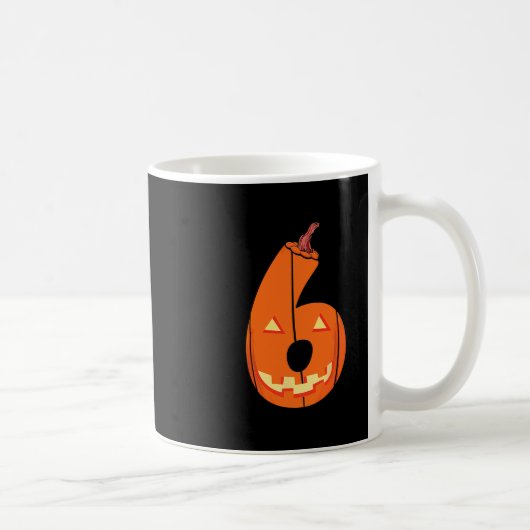 Lustiges Sechs Sieben 6 7 Meme Design Paare Hallow Kaffeetasse (Rechts)