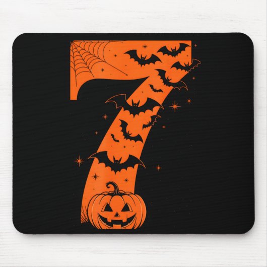 Lustiges Sechs Sieben 6 7 Meme Design Paare Hallow Mousepad (Vorne)