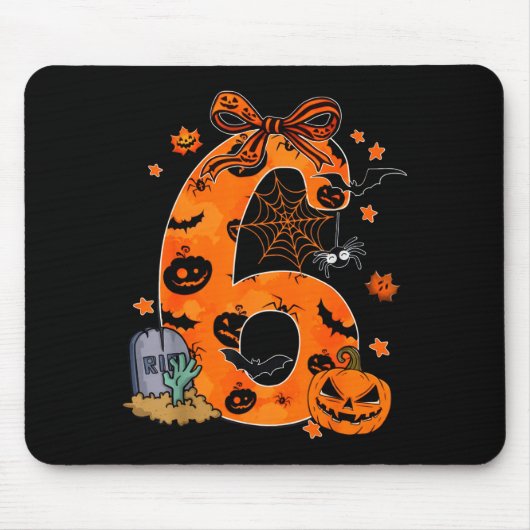Lustiges Sechs Sieben 6 7 Meme Design Paare Hallow Mousepad (Vorne)