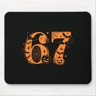 Lustiges Sechs Sieben 6 7 Meme Design Paare Hallow Mousepad