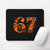 Lustiges Sechs Sieben 6 7 Meme Design Paare Hallow Mousepad (Mit Mouse)