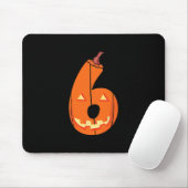 Lustiges Sechs Sieben 6 7 Meme Design Paare Hallow Mousepad (Mit Mouse)