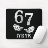 Lustiges sechs sieben 6 7 Meme g alpha Slang wenn Mousepad (Mit Mouse)