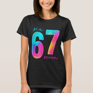 Lustiges Sechs Sieben 6 7 Meme Gen Alpha Slang 67 T-Shirt