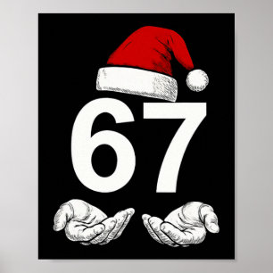 Lustiges Sechs Sieben 6 7 Meme Gen Alpha Slang Wei Poster