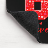 Lustiges Sechs Sieben 6 7 Meme Herzen Cupid Valent Mousepad (Ecke)