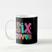 Lustiges Sechs Sieben 6 7 Meme Lehrer Design Für M Kaffeetasse (Links)