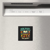 Lustiges Sechs Sieben 6 7 Meme Lehrer Design Für M Magnet (In Situ (Geschirrspüler))