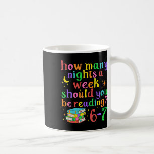 Lustiges Sechs Sieben 6 7 Meme Lehrer Design Lesen Kaffeetasse