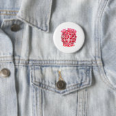 Lustiges Sechs Sieben Bruh 67 Brainrot Meme Valent Button (Beispiel)