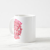 Lustiges Sechs Sieben Bruh 67 Brainrot Meme Valent Kaffeetasse (Vorderseite Links)