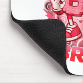 Lustiges Sechs Sieben Bruh 67 Brainrot Meme Valent Mousepad (Ecke)