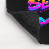 Lustiges Sechs Sieben Design Grafik 67 6 7 Meme Hä Mousepad (Ecke)