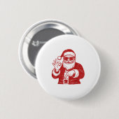 Lustiges Sechs Sieben Meme 67 Weihnachten Brainrot Button (Vorne & Hinten)