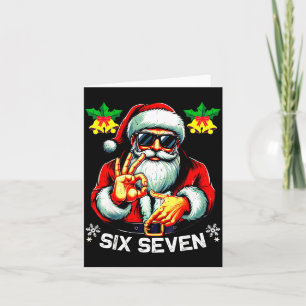 Lustiges Sechs Sieben Meme Frohe Weihnachten 2026 Karte