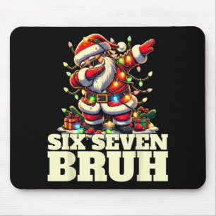 Lustiges Sechs Sieben Weihnachten 6-7 Meme Santa 6 Mousepad