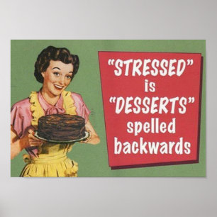 lustiges Sechzigerjahre Art-Frauenplakat Poster