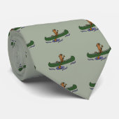 Lustiges Seeotter-Rudersport im Kanu Krawatte (Gerollt)