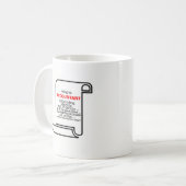 Lustiges Sein ein Buchhalter ist wie das Fahren Kaffeetasse (Vorderseite Links)