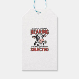 Lustiges selektives Hörkuh-Vintage-Shirt-Design_1 Geschenkanhänger
