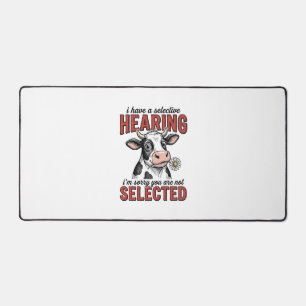 Lustiges selektives Hörkuh-Vintage-Shirt-Design_1 Schreibtischunterlage
