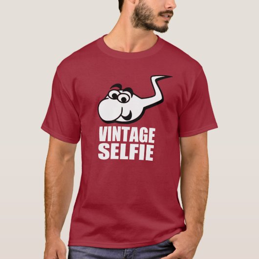 LUSTIGES SELFIE T-Shirt (Vorderseite)