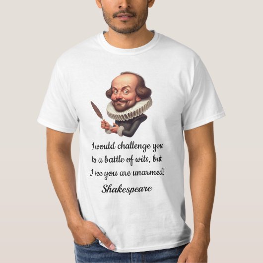 Lustiges Shakespeare T-Shirt (Vorderseite)