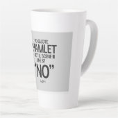 Lustiges Shakespeare-Zitat Milchtasse (Rechte Ecke)