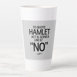 Lustiges Shakespeare-Zitat Milchtasse