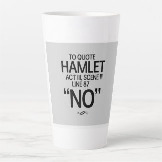 Lustiges Shakespeare-Zitat Milchtasse