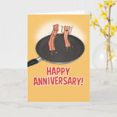 Lustiges Shakin mein Speck-Jahrestag Karte (Gelbe Blume)