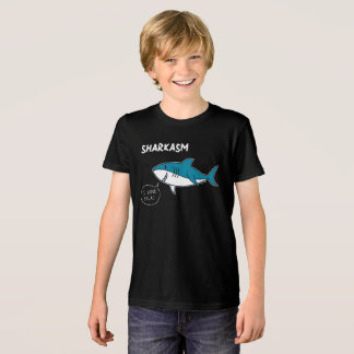 Lustiges Sharkasm 'Ich liebe Salat' Cartoon T-Shir Tri-Blend Shirt
