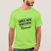 Lustiges Shirt für pensionierten Mann | unter (Vorderseite)