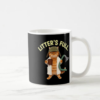 Lustiges Shirt Litter S Full Cat Parodie Kaffeetasse