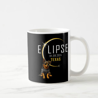 Lustiges Shirt Texas Totale Sonnenfinsternis Hund Kaffeetasse