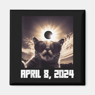 Lustiges Shirt Totalität Sonnenfinsternis Katze Br Magnet